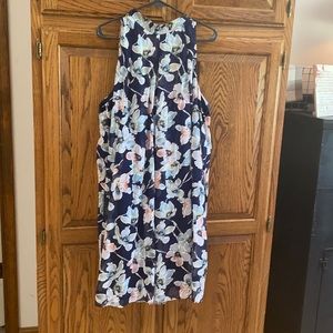 COPY - Women’s dress 18w navy floral print dress